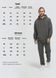 Мужской спортивный костюм OVERSIZE графит M MSS-DO07-М фото 2