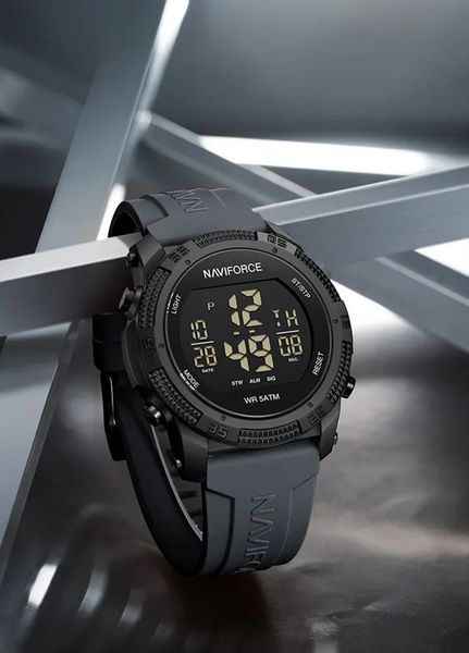Мужские электронные часы NV Force Waterproof графит MAW-NFDI-01 фото