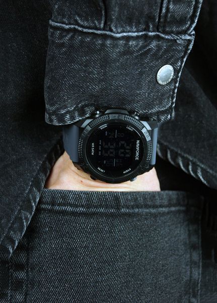 Мужские электронные часы NV Force Waterproof графит MAW-NFDI-01 фото