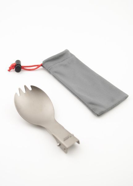 Титанова складна ложка-виделка Tiartisan (Titanium Spork) MAB-TTSv2 фото
