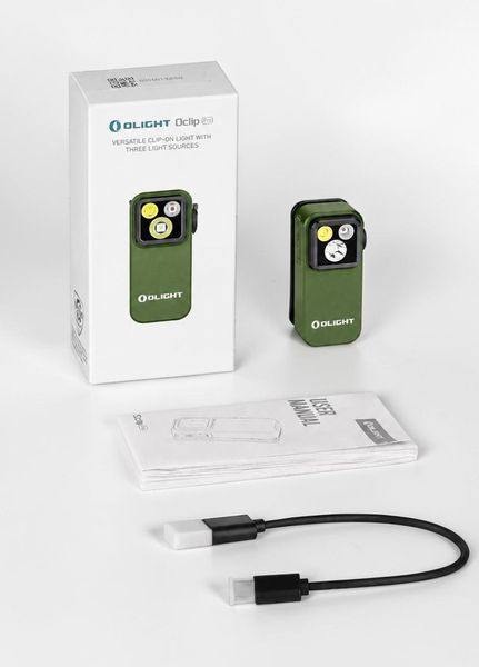 Ліхтар Olight Oclip Pro 500 LM Green MAE-OclipPR фото